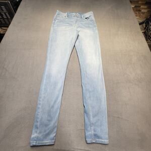 Old Navy Jeans Womens 6 Blue Rockstar Skinny Jegging Distressed Denim Stretch